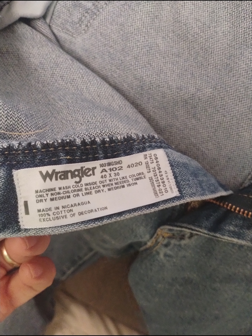 Wrangler MensLight Blue Classic Fit Jeans George Strait Collection Sz 40x30